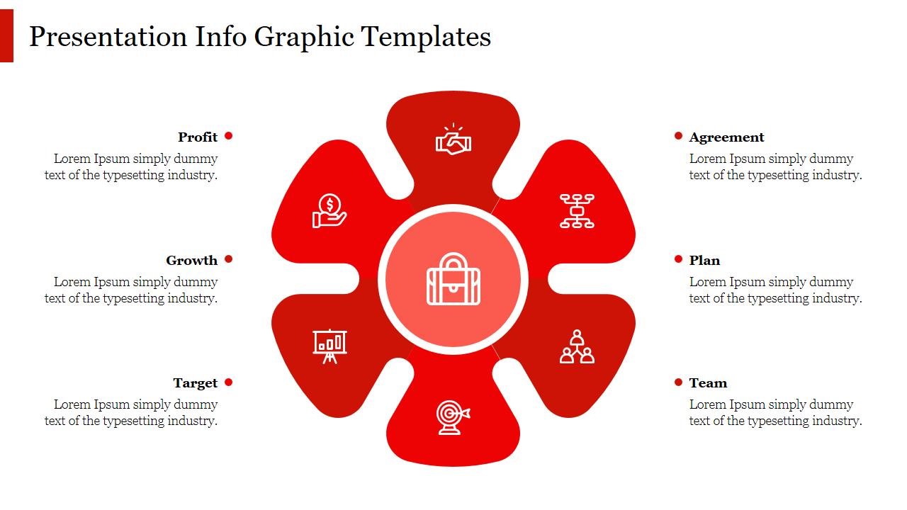 Presentation Infographic Templates-Red